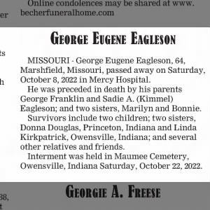George Eugene Eagleson